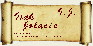 Isak Jolačić vizit kartica